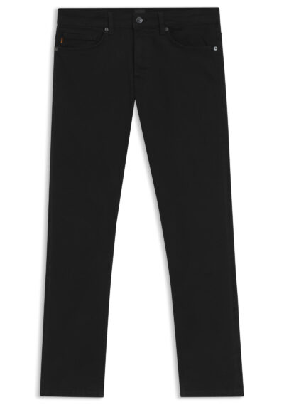 Джинсы BOSS Delaware из эластичного денима, черные